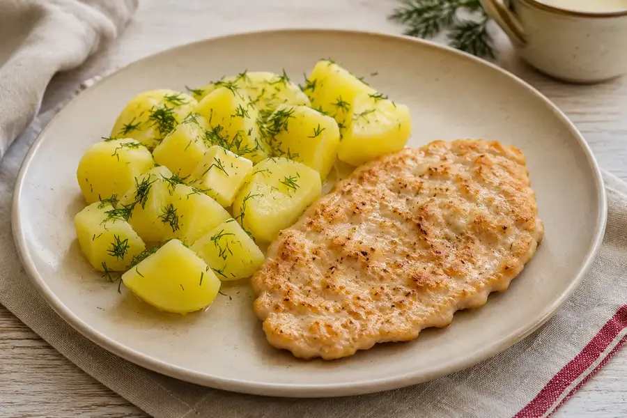 Картопля з курячим битком